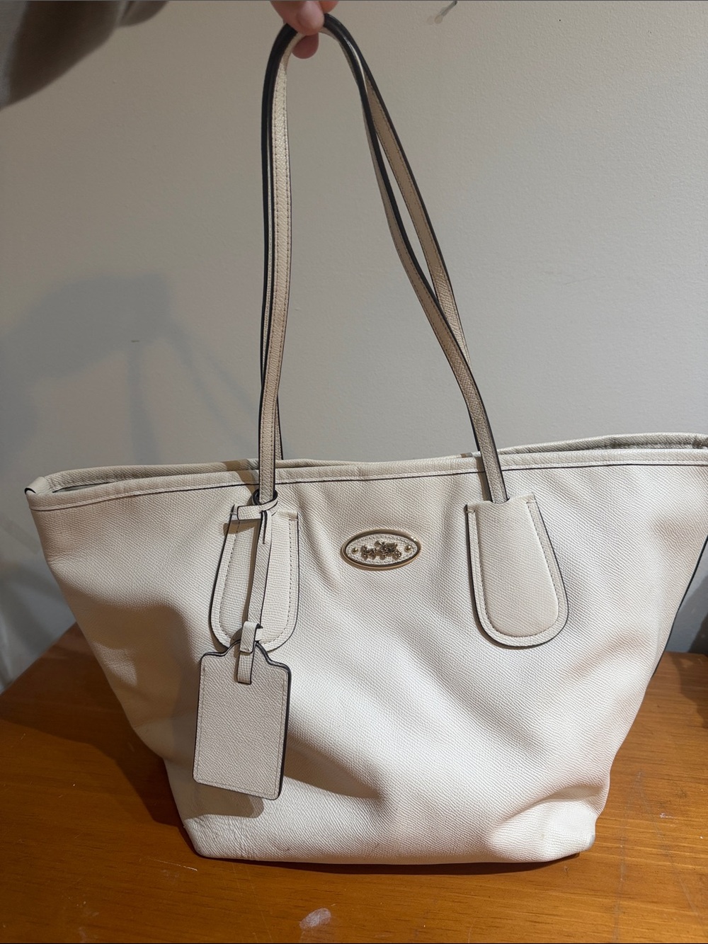 Coach crossgrain leather taxi tote